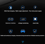 Multiple Devices Can Be Charged at the Same Time with Digital Display Car Charg Dual-port Car Charger Adapter