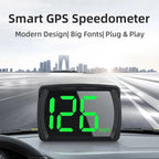 NEW Universal Car GPS Digital HUD Speedometer Dual Chips KMH MPH Reminder Meter HD LCD Display Plug Play For All Vehicle PH043