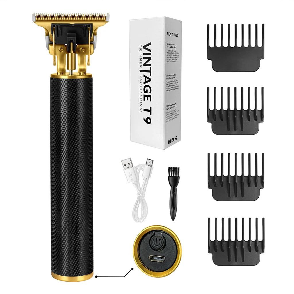 Professional Hair Clipper and Trimmer Set Rechargeable Electric Haircut Machine with LCD Display Barber Shears Grooming Kit for Men,Holiday Gift For Men
