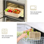 1200ML Lunch Bento Box for Adults Office Worker Picnic LeakProof Lunch Box with Utensils 3 Compartment Bento Box Microwave Safe