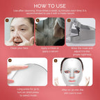 Wireless LED Face Mask 7 Colors Rechargeable Portable Facial Mask Skin Rejuvenation Skin Care Beauty Device