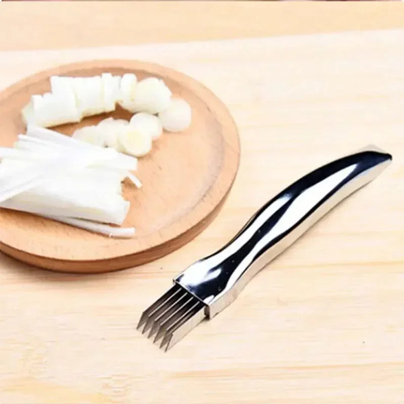 Scallion Cutter Shred Knife Stainless Steel Graters Cutter Knife Scallion Slicer Vegetable Shredders Slicer Kitchen Gadgets