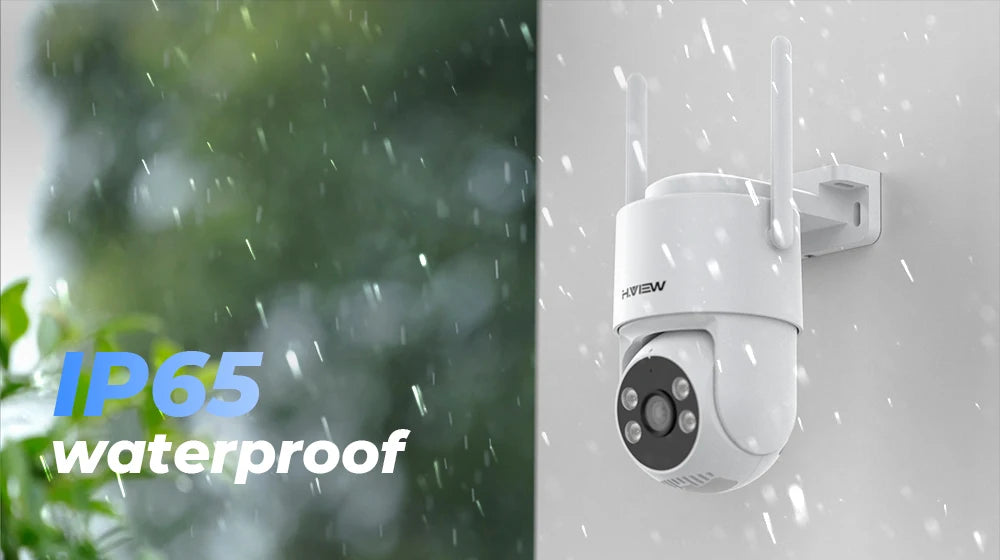H.VIEW 3MP PTZ IP Camera WiFi Outdoor AI Human Detection Audio  Wireless Security CCTV Camera