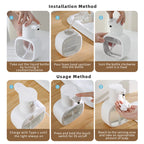 Automatic sensor soap dispenser, foam hand washing device, portable soap bottle, 500ml soap distribution device, in bathroom