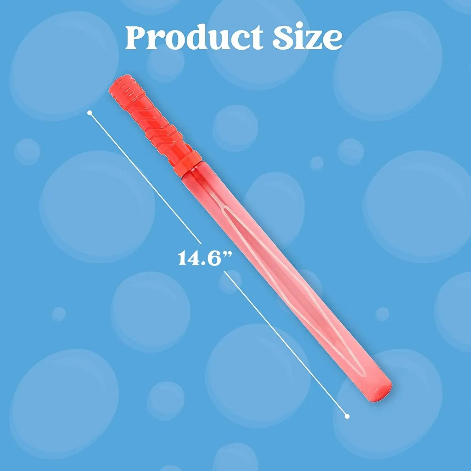 JOYFY 24 Pack 14.6'' Big Bubble Wands Bulk for KidsSummer Toy OutdoorActivity Bubbles Party Favors Supplies
