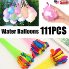 111pcs Summer Water Fight Party Favor Set, Outdoor Party Gift Pack for Pool Parties, Beach Games, Birthday Parties, Family Fun and Group Activities