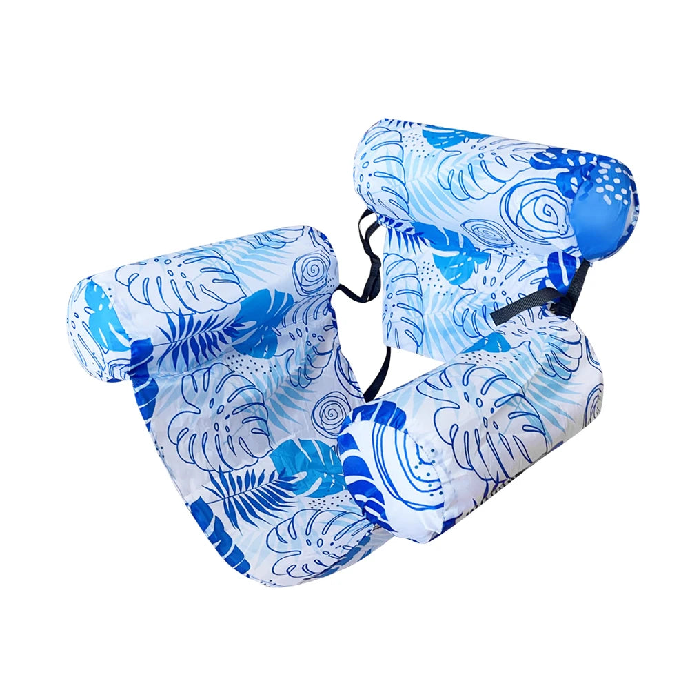 Inflatable Pool Float Floating Lounger Chair Leakproof Pool Lounge Float with Arm & Backrest Water Hammock for Pool Lake Beach