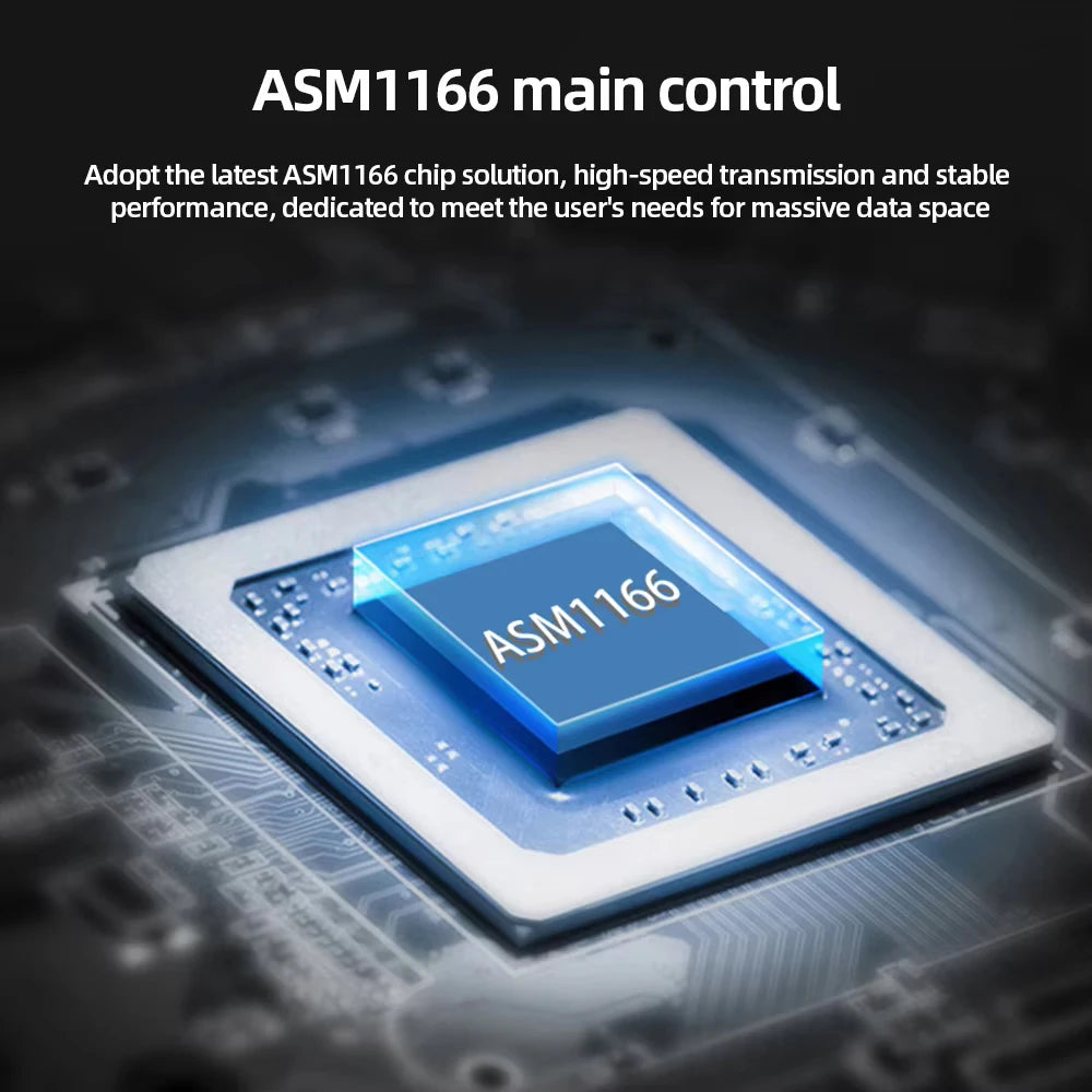 NVME to 6 SATA Expansion Card M.2 to SATA Adapter M2 Connector Internal SSD SATA3 Port Multiplier NGFF M Key to SATA3 Controller
