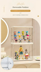 1pc Three Layer Acrylic Display Rack, Blind Box Storage Box,Llarge Capacity Dustproof,For POP MART,Doll,Handmade,Anime,Car Model