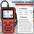 V500 OBD2 Scanner Auto Car Diagnostic Tool with Color Screen Code Reader And ECU Health Inspection Functionality