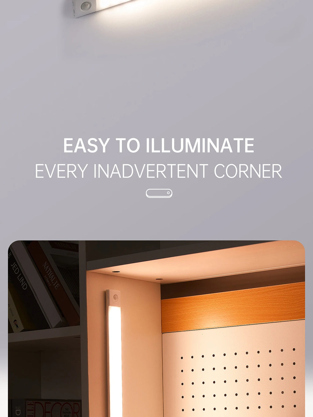 Rechargeable Motion Sensor LED Night Lights (2-Pack)