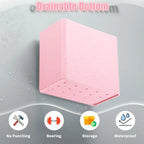 2 Pcs Wall Mounted Organizer Non-drilling Adhesive Floating Shelf Wall Bin Organizer Hanging Storage Containers for Bedroom Bat