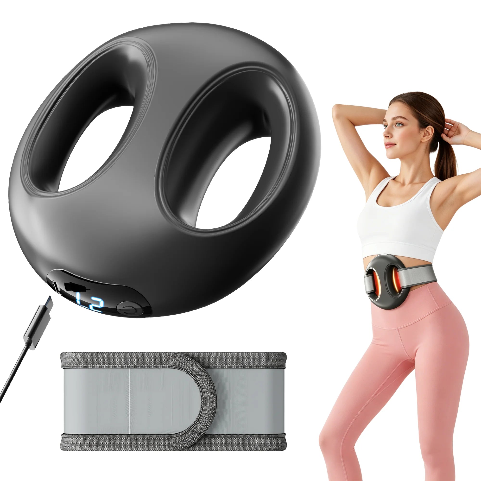 Portable Mini Fascia Ring Massager, Bionic High Frequency Vibration, Comfortable Multifunctional Muscle Massage Tool for Deep Tissue Relief