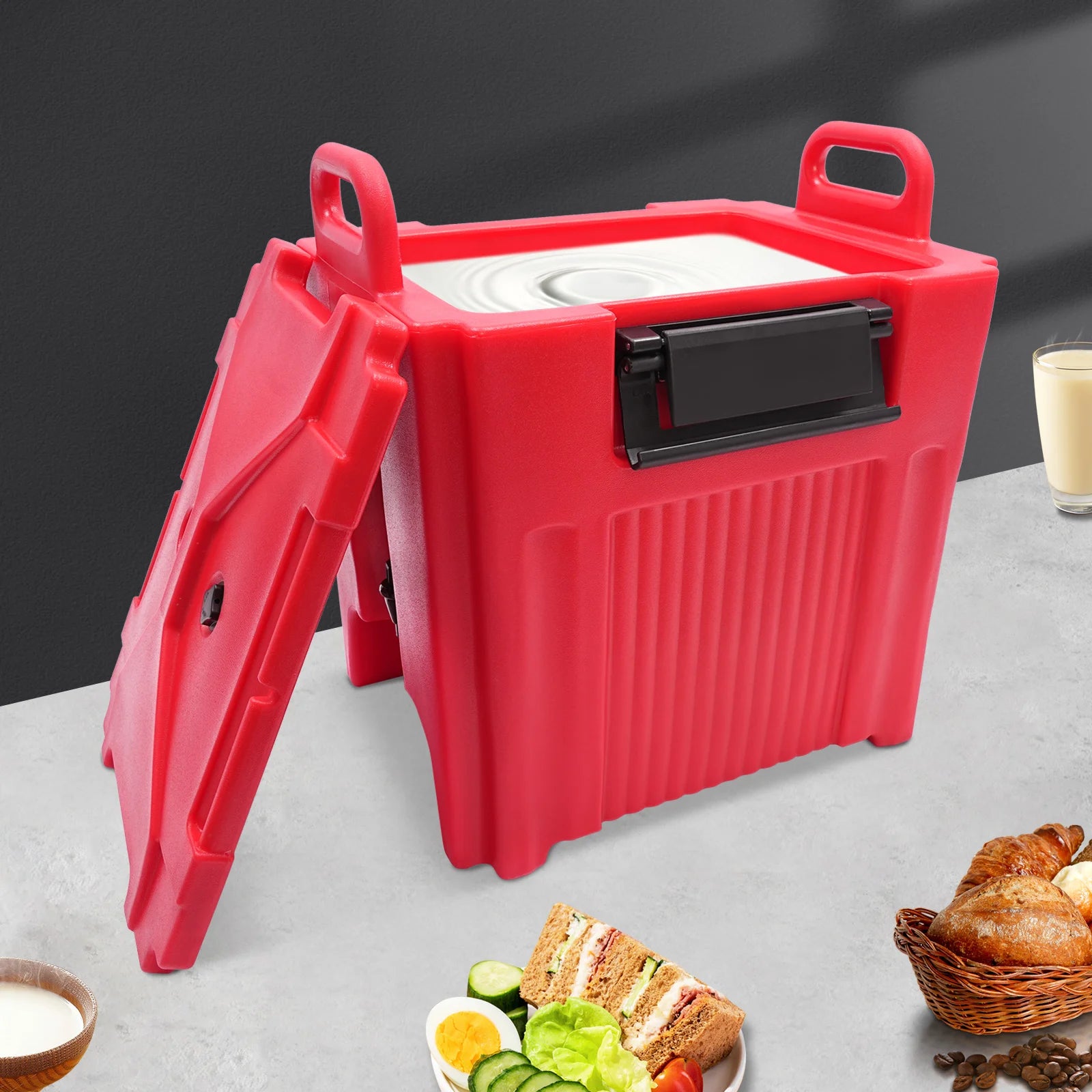 40L Insulated Beverage Dispenser, Portable Thermal Beverage Server, Insulated Beverage Dispenser with Handles