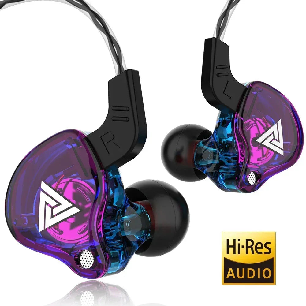 NEW QKZ AK6 Copper Driver HiFi Wired Earphone 3.5MM Race Sport Headphone Bass Stereo Headset Music Earbuds In Ear With Mic