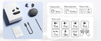HTC NE79 Bluetooth Earphones AI Translator Earbuds Soft In-Earbuds for Wireless Headphones, Noise Reduction Long Battery