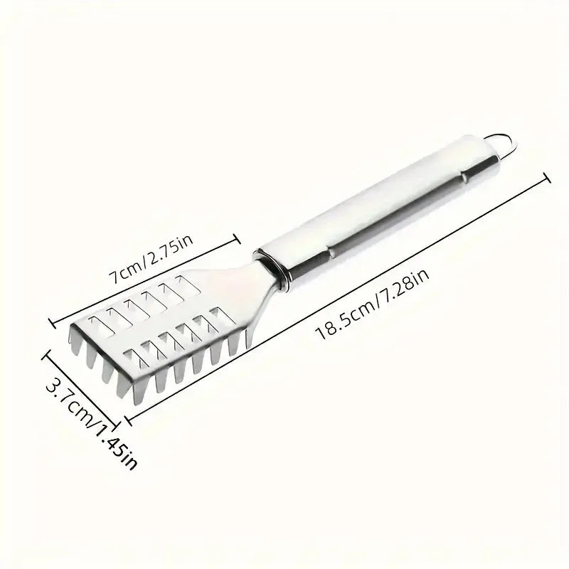 Multi-Purpose Kitchen Scraper, for Fish, Ginger, Veggies. 23cm, Non-Slip Handle, Versatile Tool