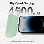 Mini Power Bank Portable 4500mAh Power Phone Charger Capsule Dual USB-C Ports For IPhone16/ 15/15 plus/15 pro/15 pro Max/Android