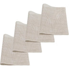 4 Pcs Bge Placemats Wipeable Washable Woven Placemats Double-sided Vinyl Kitchen Table Place Mats