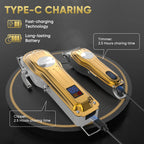 Sejoy Rechargeable Hair Clipper Combo Professional Electric Hair Trimmer Set Cordless Haircut Machine Kits for Barber
