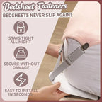 Bed Sheet Clips Adjustable Bed Sheet Holder Straps Set of 4 Elastic Fitted Bedding Clips Fasteners for Home Hotel