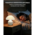 Mushroom Lamp Table Lamp for Bedroom, Desk Bedside Small Lamps for Living Room Night Stands, Mushroom Decor Cute Mini Modern Mi