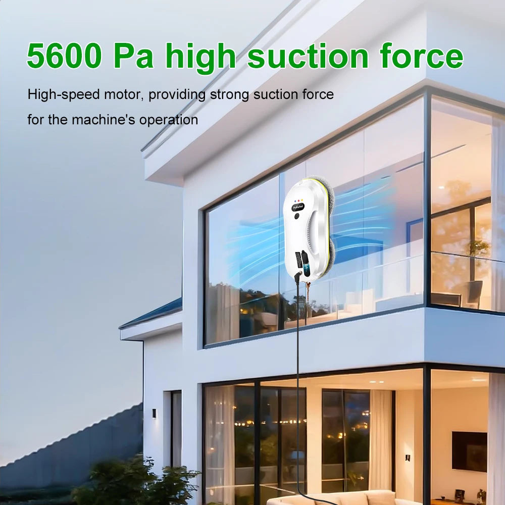 PuRuiKai Household Window Automatic Water Spray Cleaning Robot,With Intelligent Edge Detection System,Robot Glass Cleaner