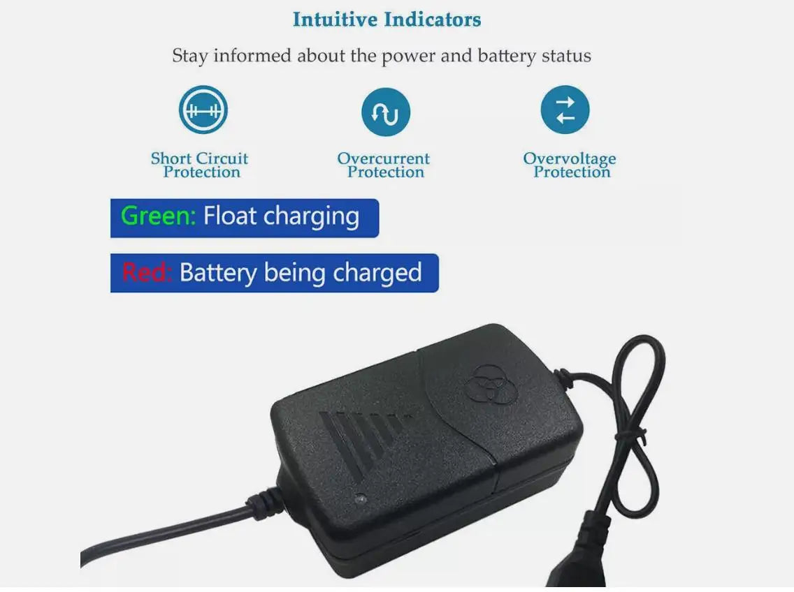 Plastic Storage Batteries General Car Truck Motorcycle 12V1A 14.4V Two Wire Clip Charger Double-line Clip American Standard 2pcs