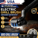 Electric BBQ Cleaning Brush, Rotating BBQ Cleaning Tool, 3 Speed Settings, 2600mAh, Suitable for Outdoor BBQ Grills, Steam BBQ Cleaning Brush Accessories