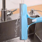 3-in-1 Silicone Shower Squeegee Wiper Hand-held Spray Window Wiper with Nozzle Watering Can Bathroom Mirror Glass Cleaning Tool