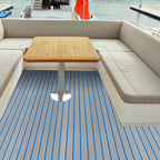 240*60cm/240*90cm EVA Foam Non-Slip Boat Deck Mat 6mm Thick Waterproof Marine Yacht Faux Teak Decking Sheet Flooring Carpet Pad
