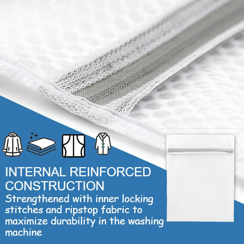 1/2/4/5/10Pcs Mesh Laundry Bags Durable Honeycomb Mesh Laundry Organizer Bags Reusable Washing Machines Bag Mesh Bra Bag