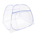 1.8M Blue Bed Cover Total Enclosed Anti-Mosquito Bed Canopy with Storage Bag Triple Door Double Zip Design Easy Installation