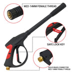 High Pressure Washer Gun Power Washer 4000PSI Spray Wand Lance with 5 color Quick Connect Nozzles Cleaning Machine