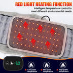 Inflatable Decompression Belt with Rechargeable Battery Inflatable Lumbar Traction Device Heating Waist Massage Back Pain Relief