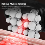 18/24 Heads Fascia Gun Red Light Deep Tissue Muscle Massager Wireless Massage Gun for Back Waist Leg Body Muscle Relaxation Home Gym