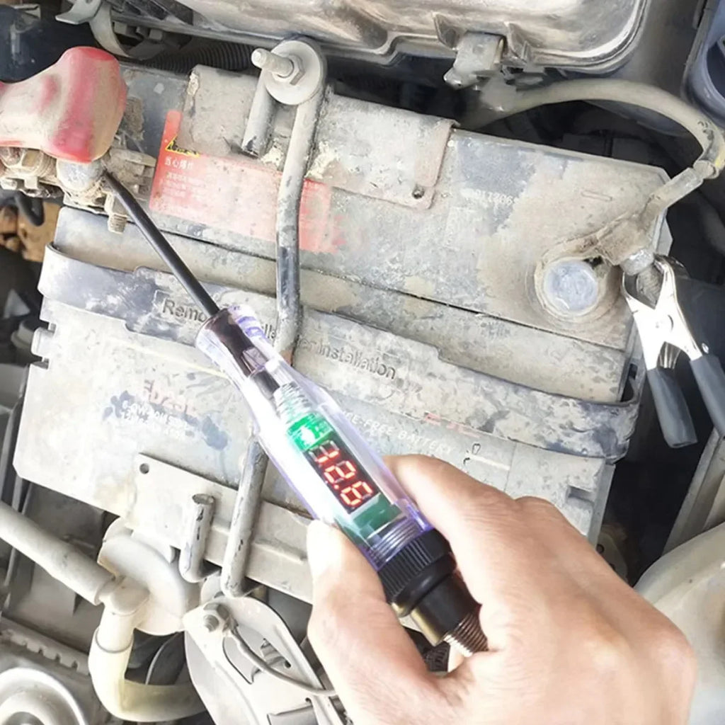6V 12V 24V Car Truck Voltage Circuit Tester Pen, 5V-90V Digital Display Auto Test Light Probe for Automotive