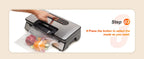 SucceBuy 90Kpa 130W Vacuum Sealer Food Packaging Machine with Free 10pcs Vacuum bags for Household Kitchen Vacuum Food Sealing