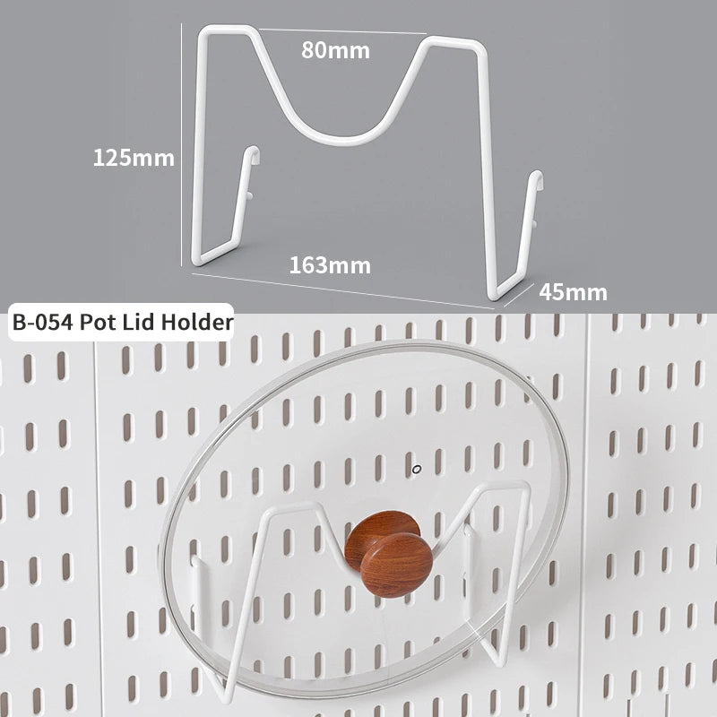 Home Study Storage Pegboard: Suitable for Displaying Figurines, Desk-Top Standing & Clip-On Storage for Furniture Items