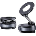 360° Adjustable Rotating Folding Magnetic Phone Holder Vacuum Suction Mag Stand for Car Navigation Gym Kitchen - Universal GPS Streaming Bracket