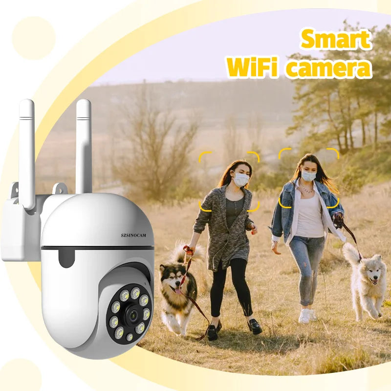 SZSINOCAM 3MP Wifi IP Wireless Security Surveillance PTZ Camera 4X Zoom Cameras Tracking Two-way Audio HD Night Color Camera