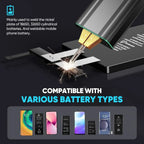 SEESII Battery Spot Welder Handheld Spot Welding Machine with Rechargeable Battery 2-in-1 Mini Battery Welder for Nickel-Plated Sheets up to 0.2mm - for Battery Pack Assembly and Repair
