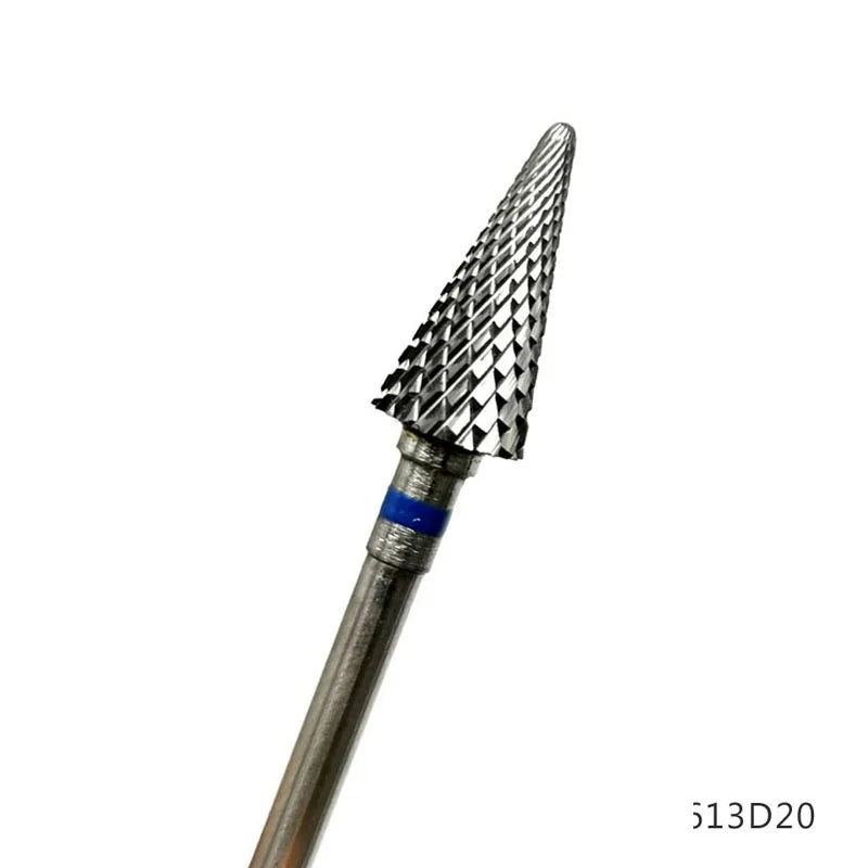 HYTOOS Cone Shape Nail Drill Bit Carbide Milling Cutter For Manicure Rotary Burr Electric Drill Accessories Tool
