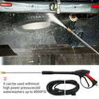 High Pressure Washer Gun Power Washer 4000PSI Spray Wand Lance with 5 color Quick Connect Nozzles Cleaning Machine