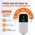 Hair Steamer For Deep Conditioning Thermal Heat Cap 9-Level 5 Timer Electric Thermal Hat Waterproof Salon Hair SPA Steamer Cap