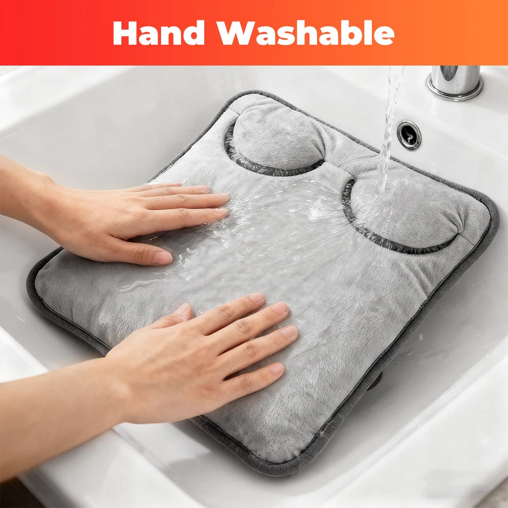 Electric Heating Foot Pad Washable Feet Warmer Household Soft Plush Thermal Heating Blanket Foot Warming Mat Home Office Bedroom