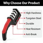 Sharp in 8 Seconds Knife Sharpener Non-Slip Handle Multifunctional Tool for Kitchen Home