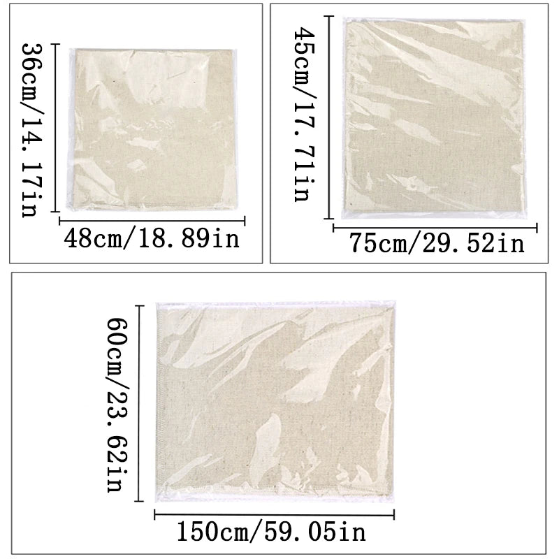Linen  Dough Fermented Cloth Dough Bakers Pans  Dough Couche Pastry Proofing Cloth Baking French Bread Kitchen Tools