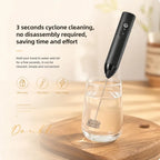 Electric Coffee Frother 2 In 1 Rechargeable Type-C Blender Stainless Steel 3 Speeds Milk Mixer Egg Beater Handheld Foam Maker