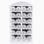New 12 pairs/set White Imitation Pearl Stud Earrings For Women Girls Ear Jewelry Round Ball 8mm 10mm 12mm